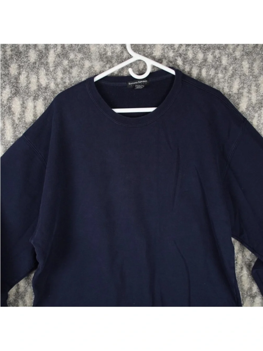 Vintage Banana Republic BR Athlete Boxy Sweatshirt Men’s Size XL Navy 90s Y2K